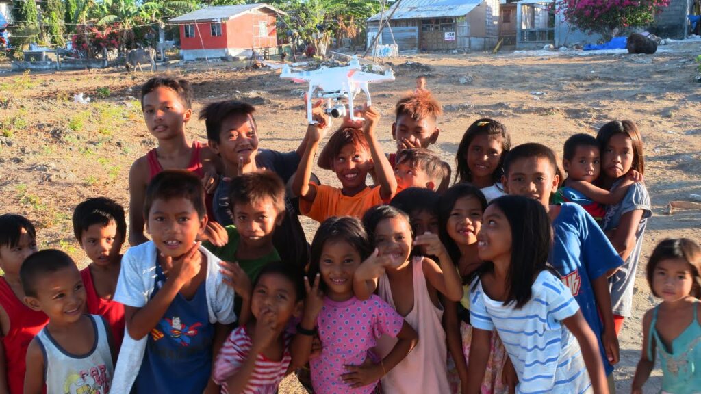 VILLAGE KIDS SEE DRONE FOR THE FIRST TIME!